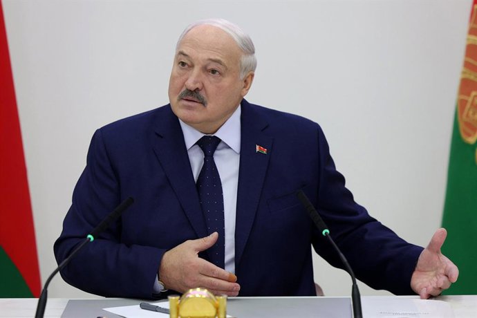 Archivo - Arquivo - Imagem de arquivo do presidente da Bielorrússia, Alexander Lukashenko.