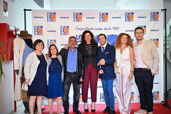 La alcaldesa de Almería, María del Mar Vázquez en la Muestra de Cortometrajes de Aspapros