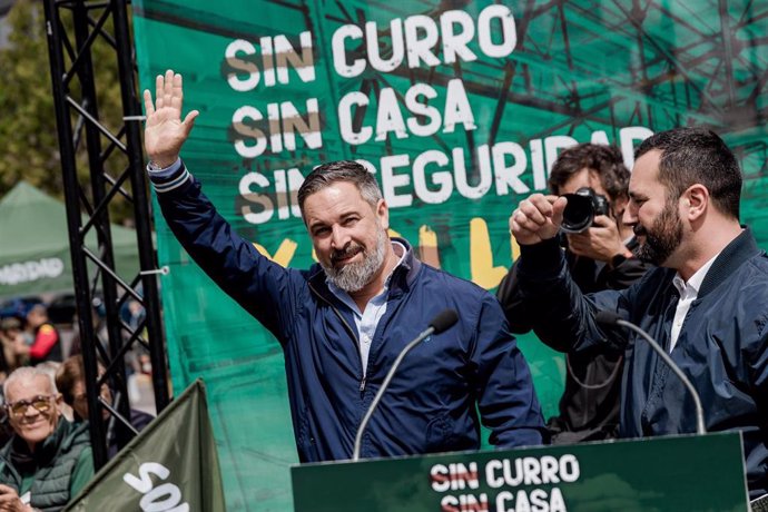 El presidente de Vox, Santiago Abascal.