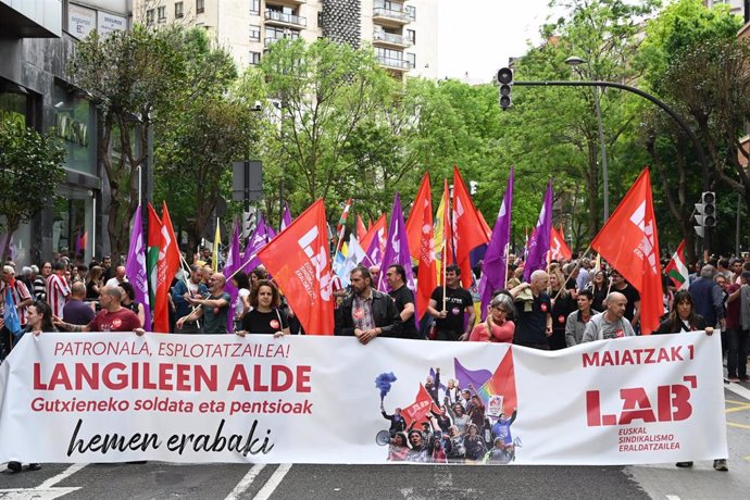 Manifestación de LAB en el Primero de Mayo