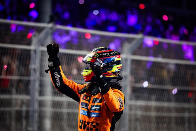 El piloto australiano Oscar Piastri, ganador del GP de Arabia Saudí 2025 en Yeda.
