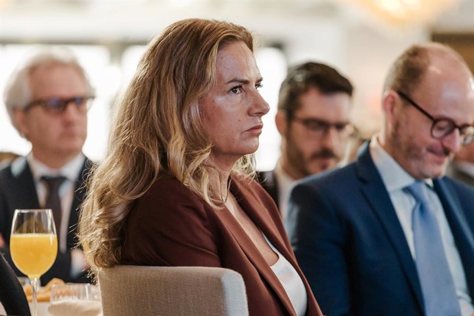 Archivo - Arquivo - A Secretária de Estado para Ibero-América, Susana Sumelzo, durante um café da manhã para a imprensa da Europa no Rosewood Villa Magna, em 3 de fevereiro de 2025, em Madri (Espanha).
