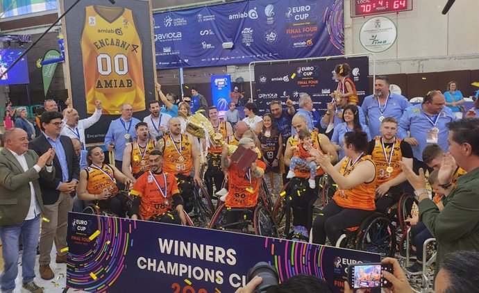 Archivo - El Amiab Albacete celebrado en 2024 su tercera Champions Cup
