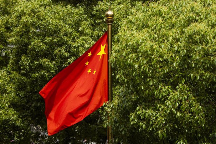 Archivo - Chinese Flag during the 2024 Shanghai ePrix, 8th meeting of the 2023-24 ABB FIA Formula E World Championship, on the Shanghai International Circuit from May 24 to 26, 2024 in Shanghai, China - Photo Julien Delfosse / DPPI