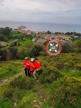 Rescate de persona caída.