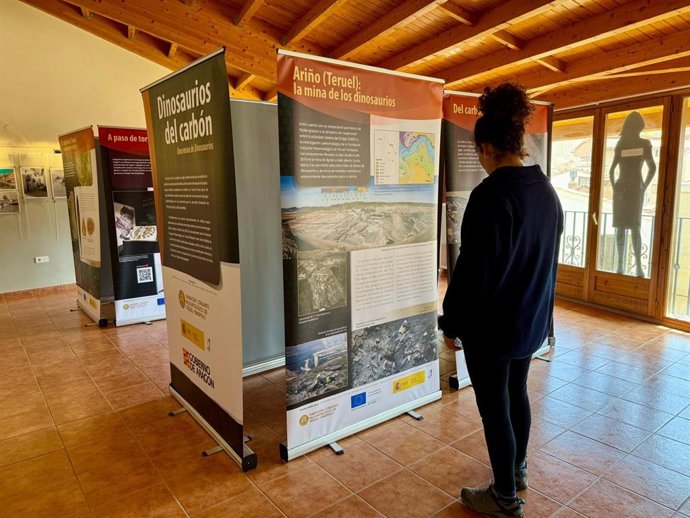 La muestra 'Dinosaurios del carbón' en Gargallo.