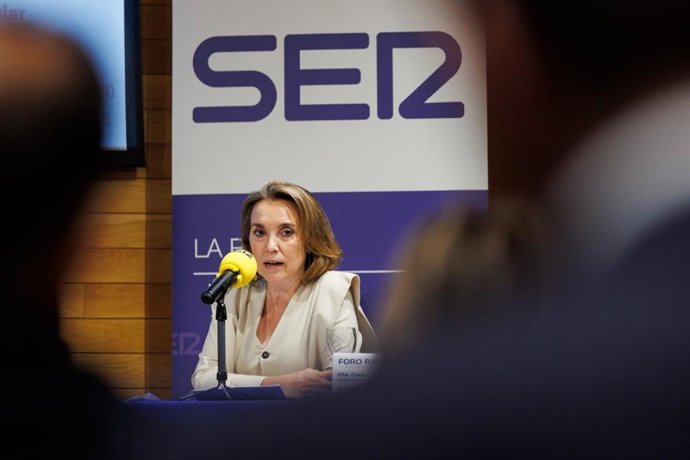 La secretaria general del PP, Cuca Gamarra, en el Foro Radio Rioja.