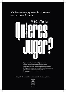 Cartel de la campaña '¿Y tú, te la quieres jugar?'.