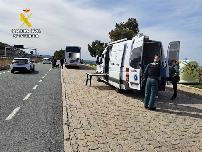 Control de la Guardia Civil.