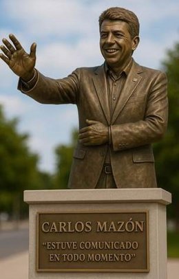 Proponen en los prespuestos participativos una estatua de Mazón por su gestión de la dana