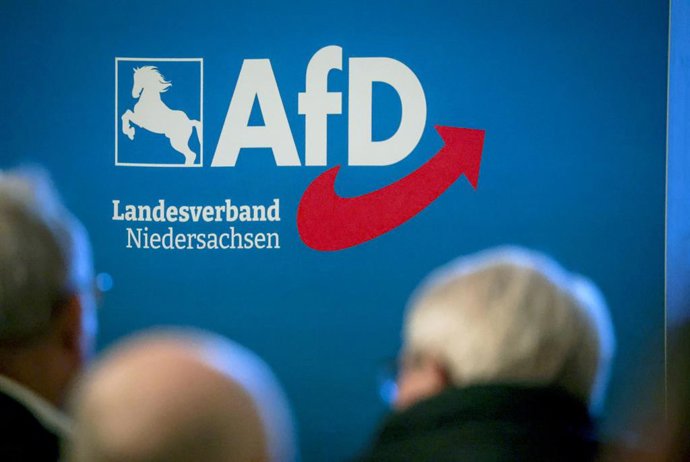 Archivo - Arquivo - Imagem de arquivo do logotipo do partido de extrema direita AfD.