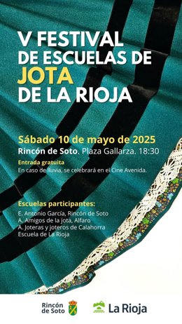 Rincón de Soto acogerá el sábado 10 de mayo el recuperado Festival de Escuelas de Jota de La Rioja