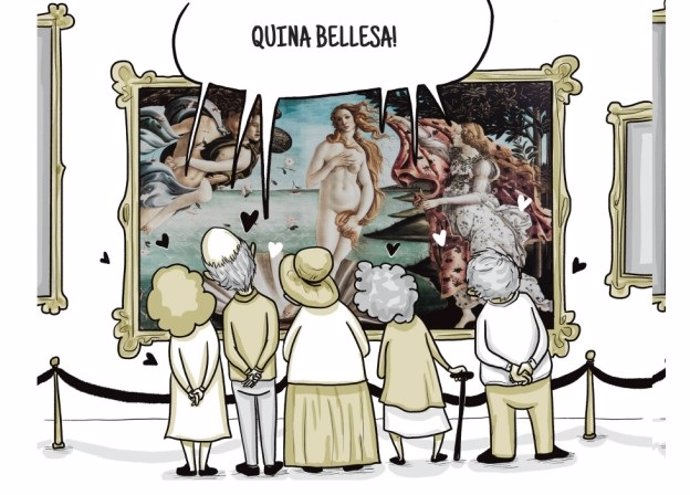 Il·lustració del taller 'Envellir com ens vingui de gust'