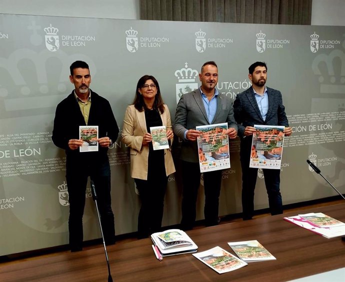 Representantes de la Diputación de León, la Universidad de León y el Instituto Geológico y Minero de España-CSIC presentan 'Geolodía León 25'