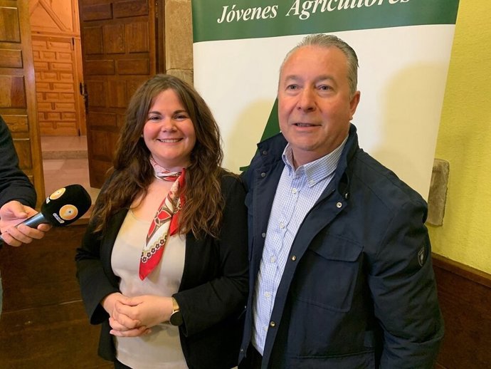 Los presidentes de Asaja Soria y Castilla y León, Ana Pastor y Donaciano Dujo, respectivamente.