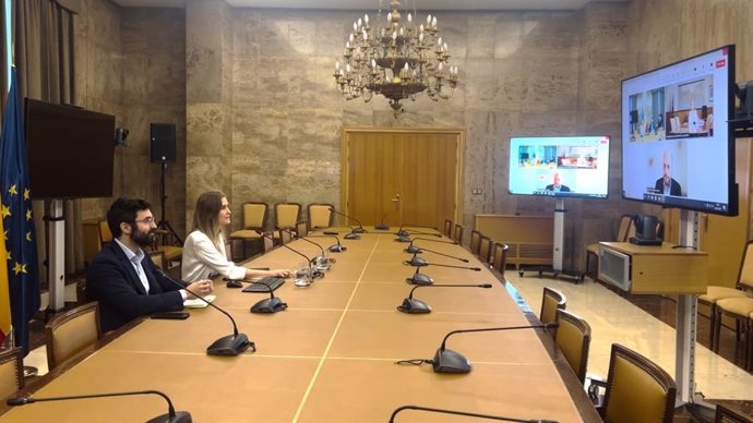 Reunió de la ministra per a la Transició Ecològica i el Repte Demogràfic, Sara Aagesen, i la ministra portuguesa de Medi Ambient i Energia, Maria da Graça Carvalho