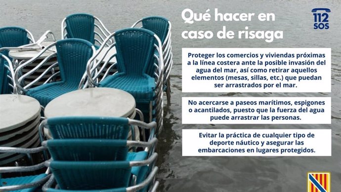 Recomendaciones de Emergencias ante riesgo de rissaga