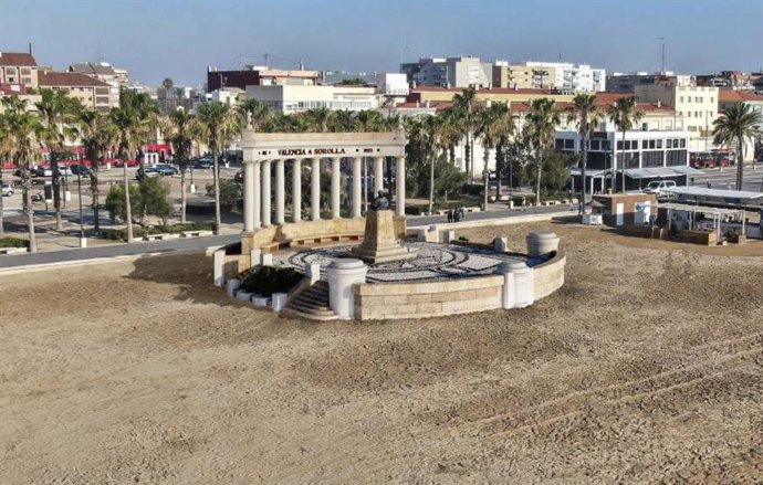 Recreació virtual de la proposta de reconstrucció del Monument a Sorolla