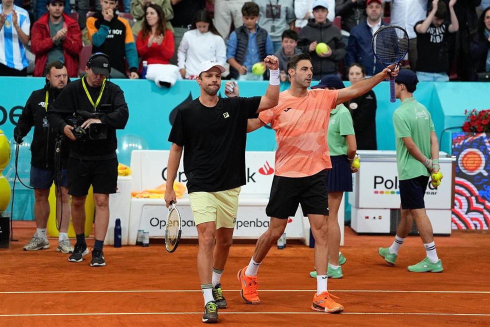 El tenista español Marcell Granollers y el argentino Horacio Zeballos, Mutua Madrid Open