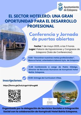 Cartel de la conferencia.