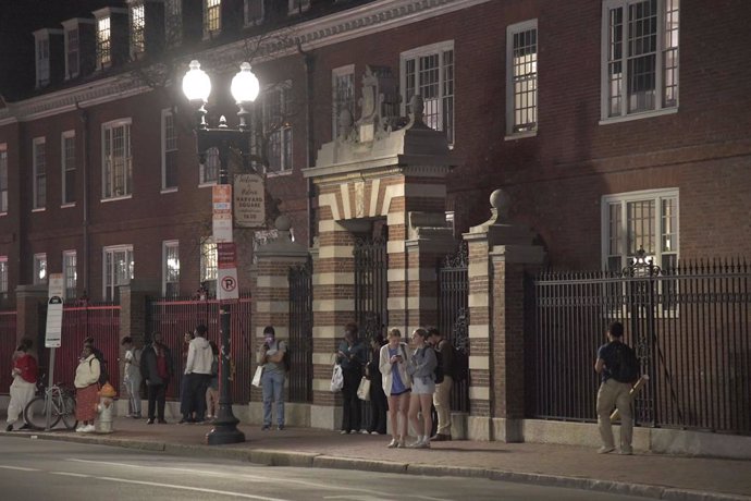 April 29, 2025, Cambridge, Ma, USA: Harvard University on a warm Springtime evening.