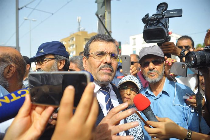 Archivo - September 19, 2022, Tunis, Tunisia: Ali Larayedh vice-president of the Ennahdha Islamic party movement, former Minister of the Interior arrived in front of the premises of the National Unit for Research into Terrorist Crimes and Organized Crime 