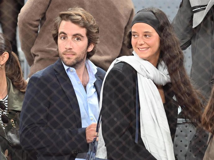 Borja Moreno y Victoria Federica de Marichalar en el Mutua Madrid Open, a 02 de mayo de 2025, en Madrid (España).