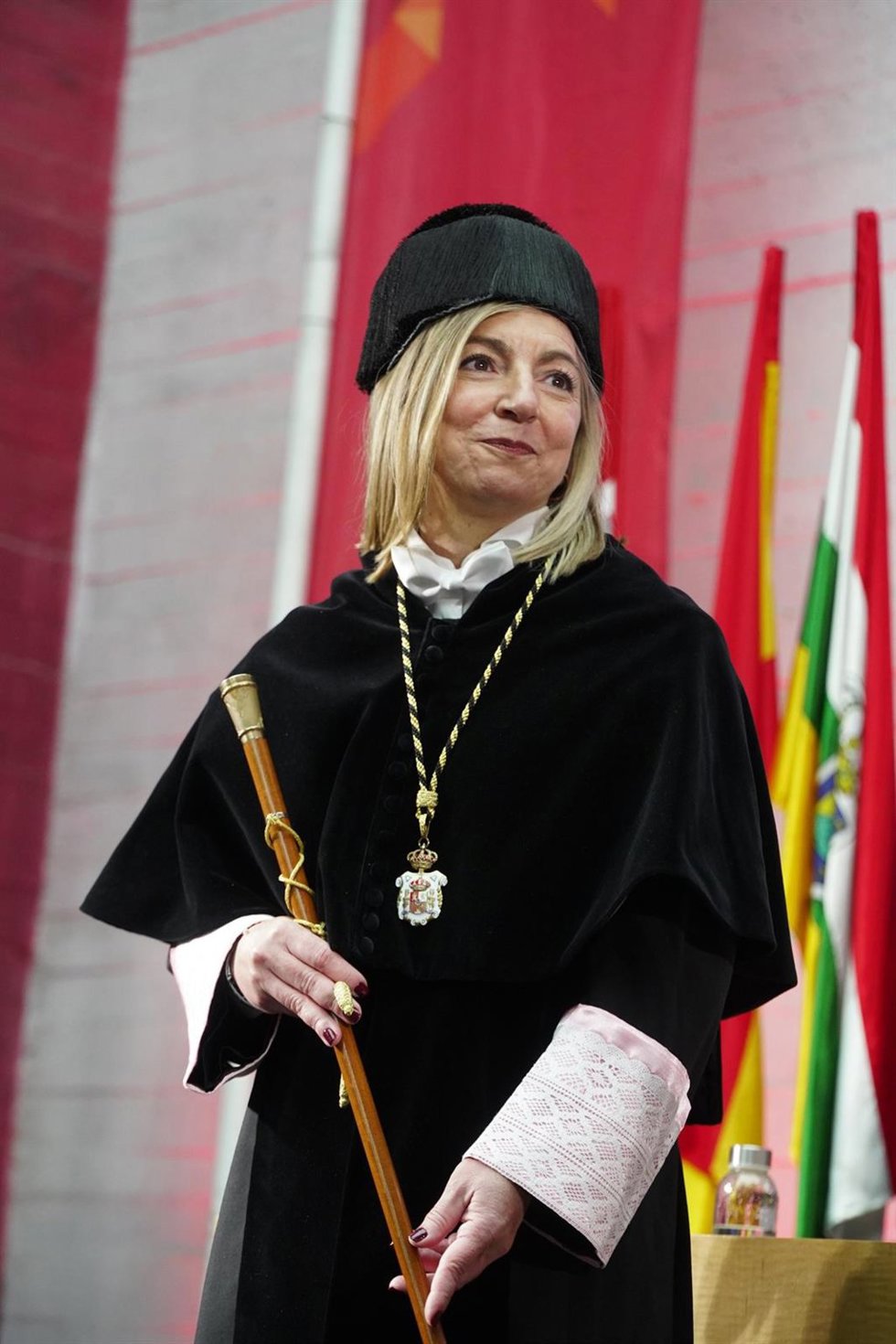 Archivo - La rectora de la UR, Eva Sanz.