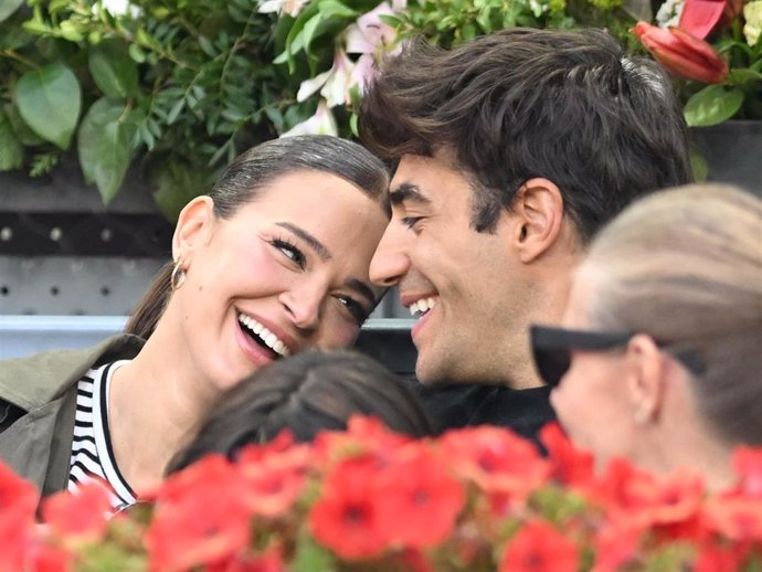 Laura Escanes y Joan Verdú en el Mutua Madrid Open, a 02 de mayo de 2025, en Madrid (España).