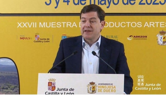 El presidente de la Junta de Castilla y León, Alfonso Fernández Mañueco, inaugura la XXII edición de la Feria Internacional del Queso de Hinojosa de Duero