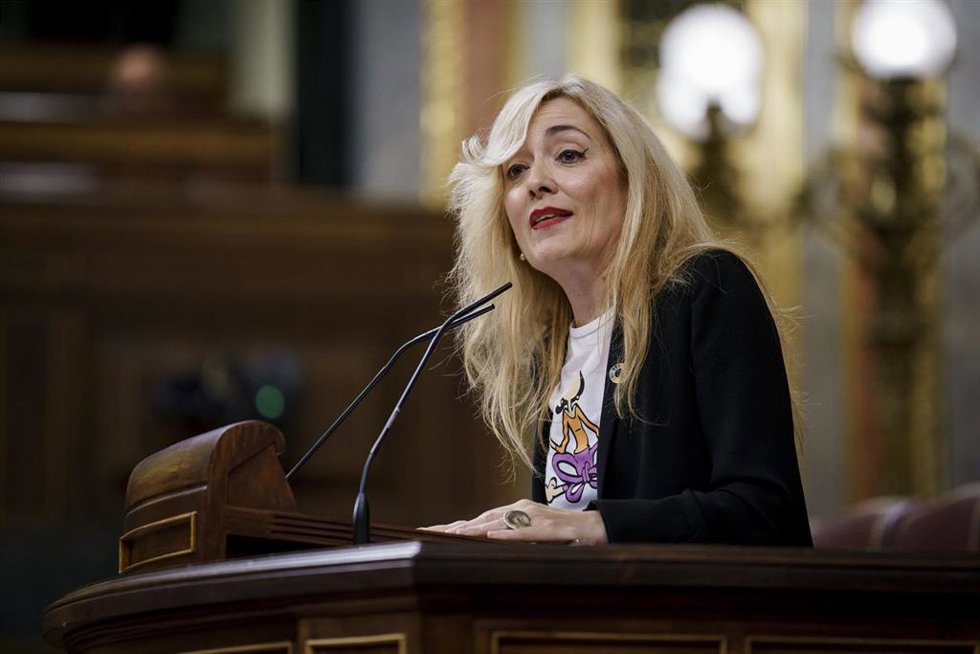 La diputada del PSOE Carmen Castilla durante una sesión plenaria en el Congreso de los Diputados, en una imagen de archivo.