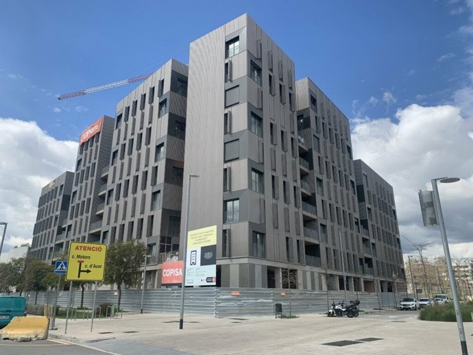 La promoción de vivienda protegida Illa Acer, en el distrito de Sants-Montjuïc