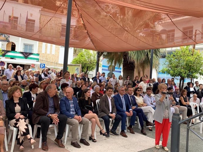 El presidente de la Diputación de Jaén, Paco Reyes, en los actos institucionales por el patrón de Albanchez de Mágina.