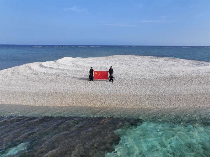 Guardacostas chinos en el cayo Sandy