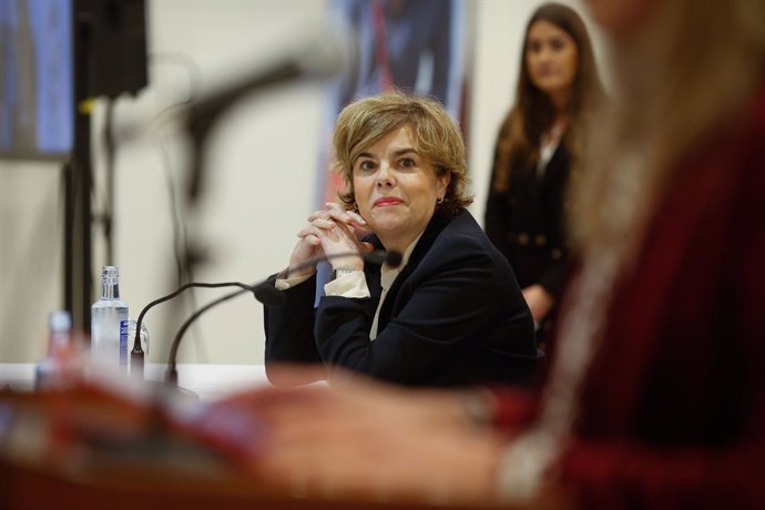 Archivo - L'exvicepresidenta del Govern central, Soraya Sáenz de Santamaría