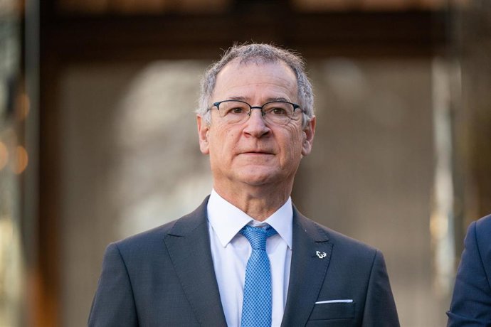 Archivo - El nuevo rector de la Universidad del País Vasco, Joserramon Bengoetxea, durante el acto de toma de posesión como nuevo rector de la Universidad del País Vasco (UPV/EHU)