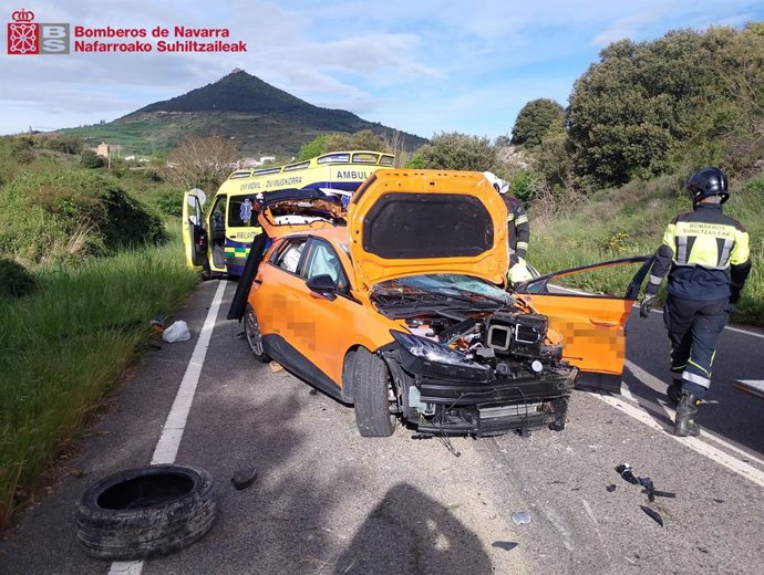 Imagen del vehículo implicado en el accidente vial.