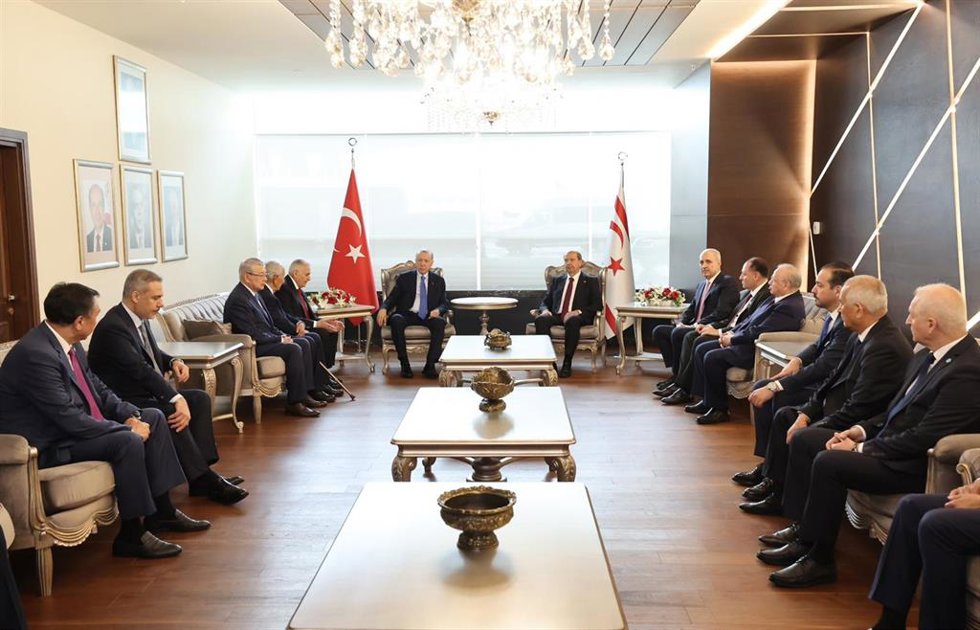 El presidente de Turquía, Recep Tayyip Erdogan, visita el norte de Chipre 