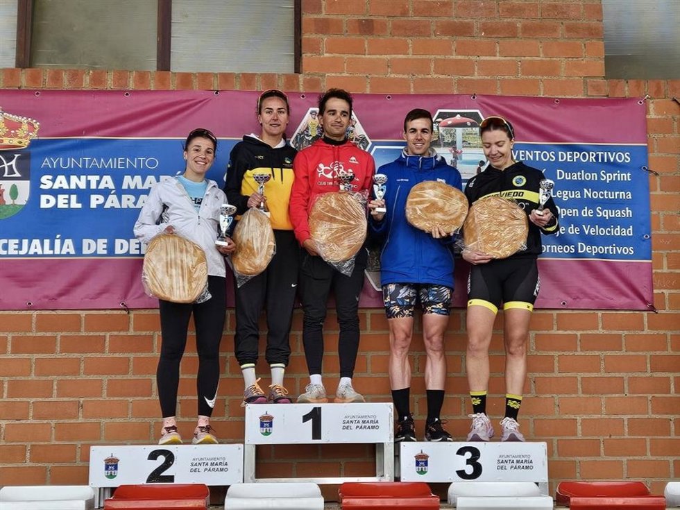 Podium del IX edición del Duatlón Sprint