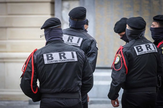 Archivo - Agentes de la Brigada de Búsqueda e Investigación (BRI) de la Policía francesa (archivo)