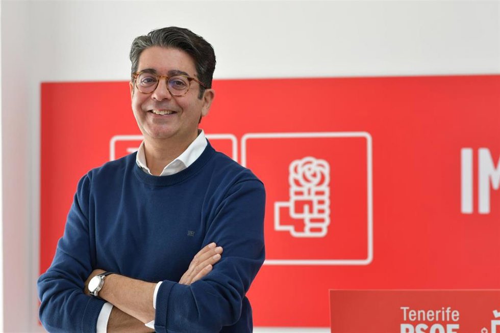 Archivo - Presidente del Grupo Socialista en el Cabildo de Tenerife, Pedro Martín
