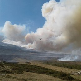 Archivo - Incendio forestal en Cantabria
