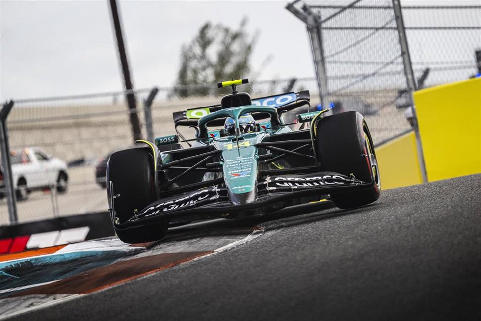 Fernando Alonso durante el Gran Premio de Miami del Mundial de Fórmula 1 de 2025