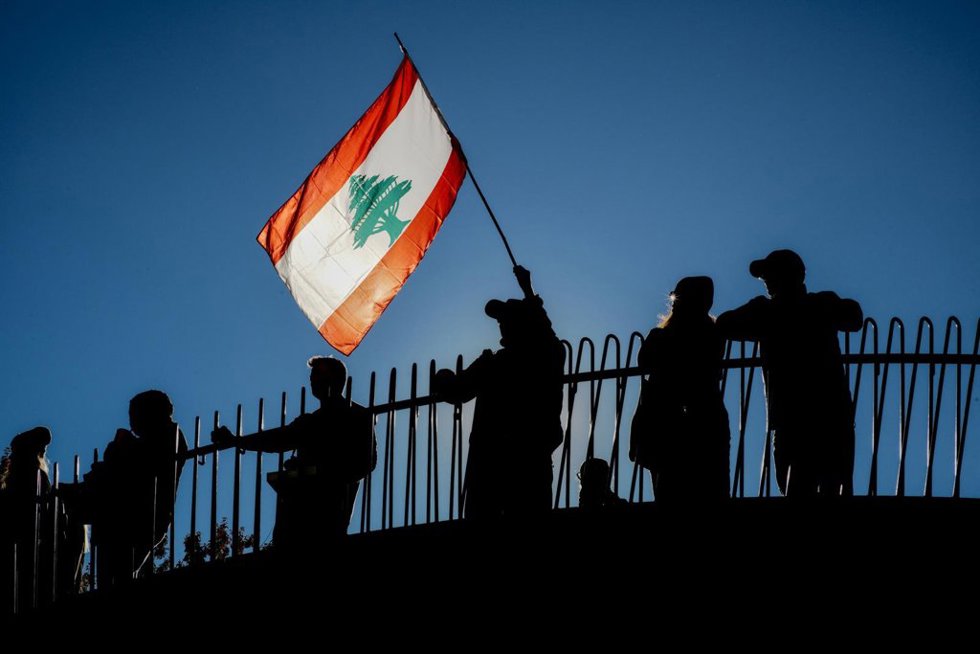 Archivo - Bandera de Líbano