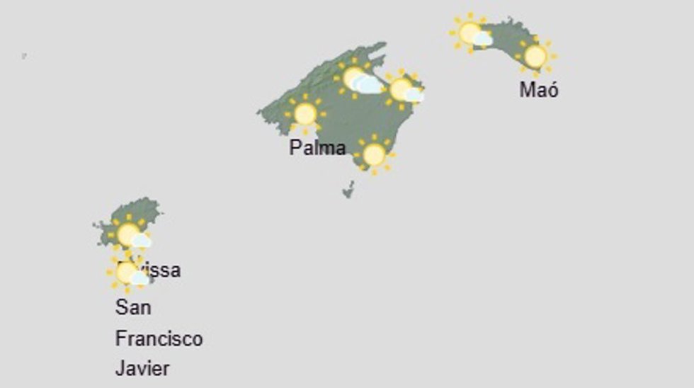 El tiempo hoy, lunes 5 de mayo, en Baleares.