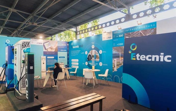 Estand d'Etecnic, un dels organitzadors de la jornada