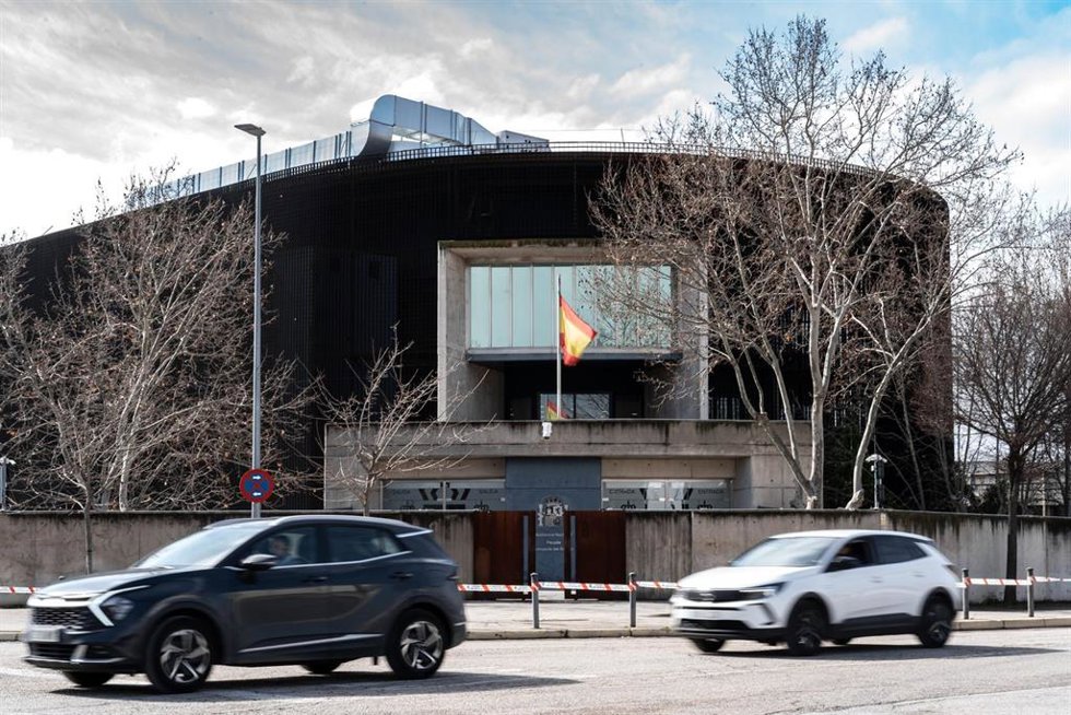 Archivo - Fachada de la Audiencia Nacional, a 4 de marzo de 2025, en Madrid (España). 