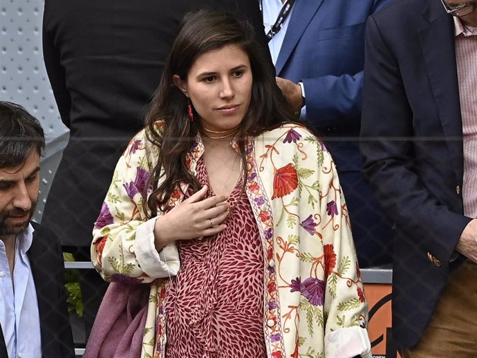 Teresa Urquijo durante la final masculina del Mutua Madrid Open de tenis