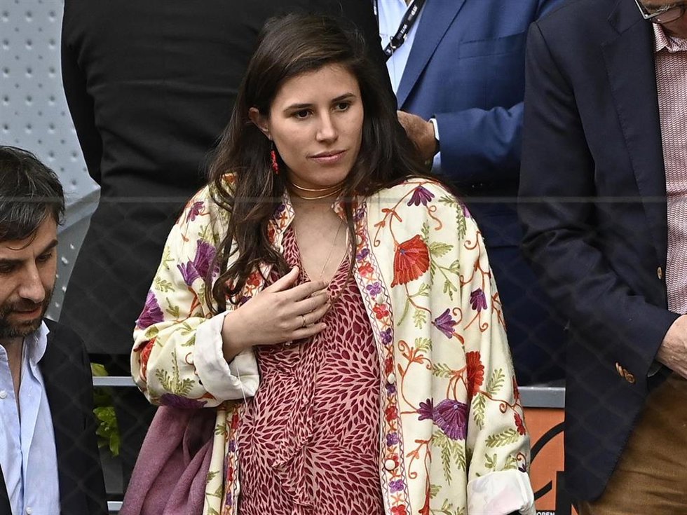 Teresa Urquijo durante la final masculina del Mutua Madrid Open de tenis