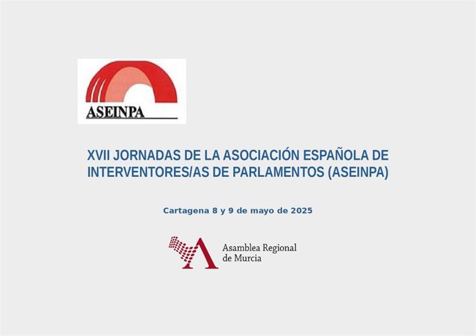 Cartel de las XVII Jornadas de la Asociación Española de Interventores/as de Parlamentos